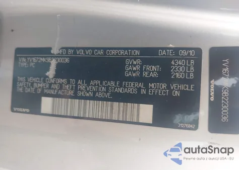 2011 Volvo C30 T5/T5 R-Design from USA, damaged, VIN YV1672MK9B2230036